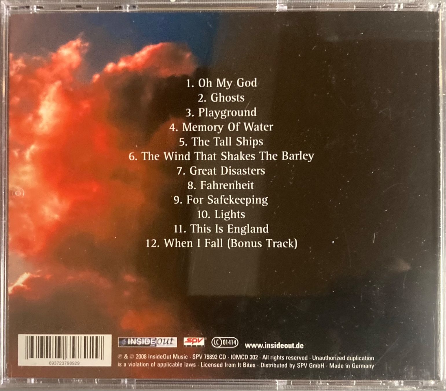 CD: IT BITES - THE TALL SHIPS – Usato da Poliez-Pittet venduto da Newtown-Records 1