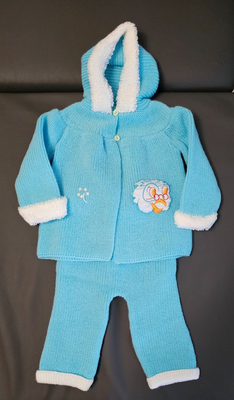 Completi: Baby Strick-Set, hellblau, Grösse ca. 80, Winter. NEU – Nuovo e nell'imballaggio originale da Turbenthal venduto da lau_2nrd