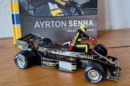 Lotus 97T Renault Ayrton Senna F1 1985 mit John Player 1:18