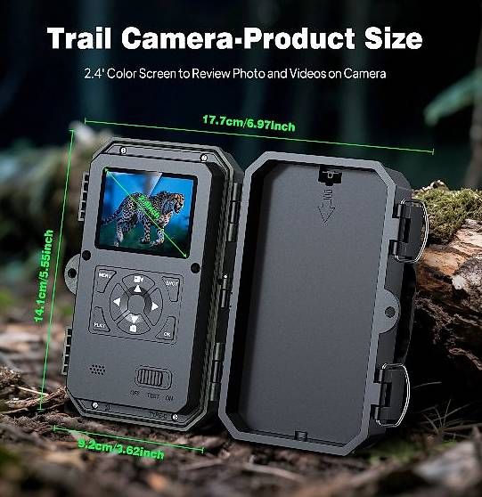 Camcorder: Caméra de Chasse WiFi 4K Détection Mouvement Vision Nocturne – Gebraucht aus Donneloye von ire_767q 5
