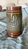 Verre Budweiser en céramique style ancien