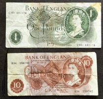 1 Pound  10 Shillings  Bank of England  Banknote Banque