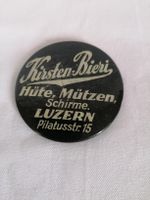 Antiker Werbespiegel / Taschenspiegel Kirsten - Bieri Luzern