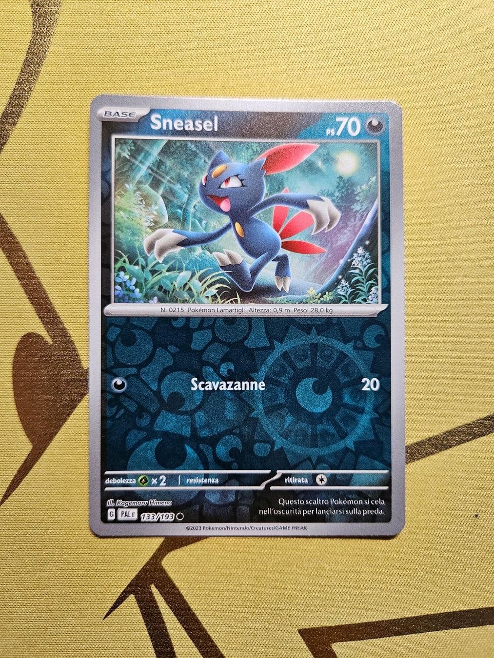 Pokémon Carte collezionabili: Paldea Evolved - Sneasel – Usato da Bellinzona venduto da Pokemarco