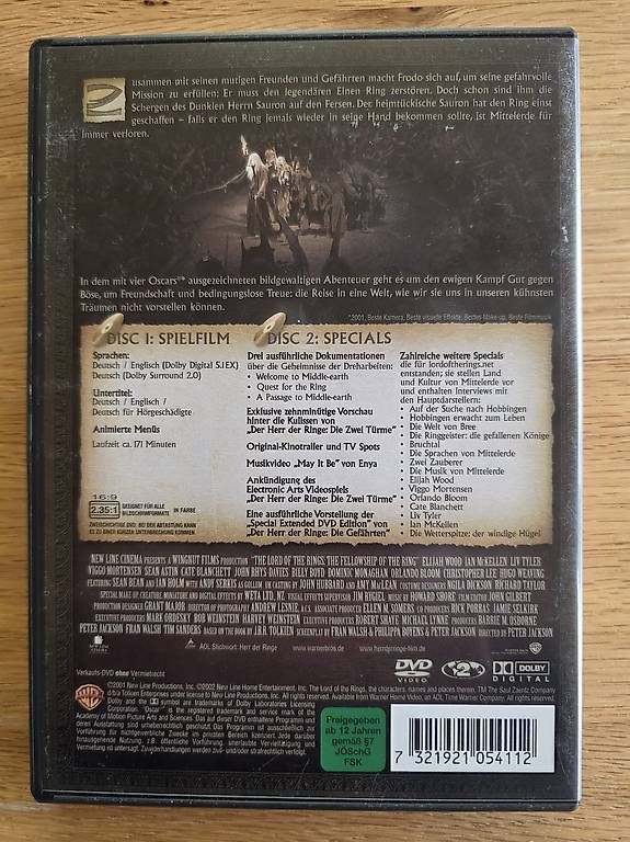 Tutti i DVDs: Herr der Ringe die Gefährten – Usato da Heimberg venduto da Cpidu 2