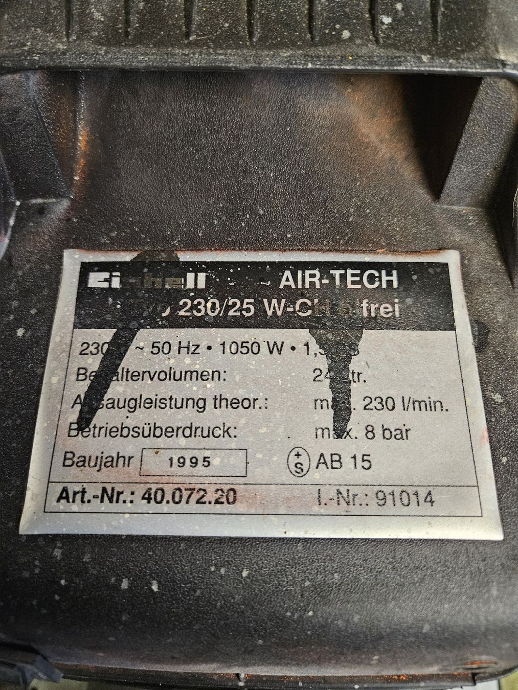 Einhell Compresseurs: Einhell AirTech 230/25 W Kompressor gebrauchter Zustand – D'occasion à Rorschach par TimelessTrading 1