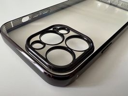 NEUE Transparente Hülle IPhone 14 Pro Max mit schwarzem Rand
