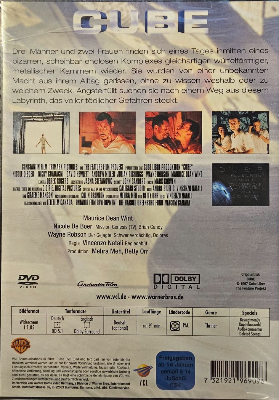 Tutti i DVDs: Cube – Nuovo e nell'imballaggio originale da Wahlen b. Laufen venduto da Cg10 1