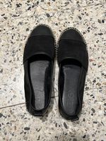 Espadrilles en cuir noir Zign style Chanel taille 38