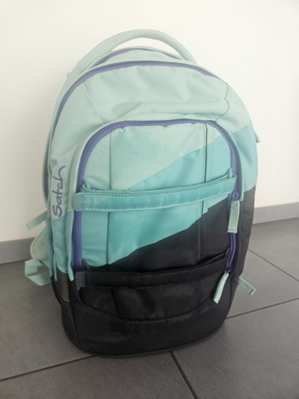 Satch Borse & Zaini: Satch Schulrucksack mint schwarz – Usato da Kölliken venduto da Ladina1986