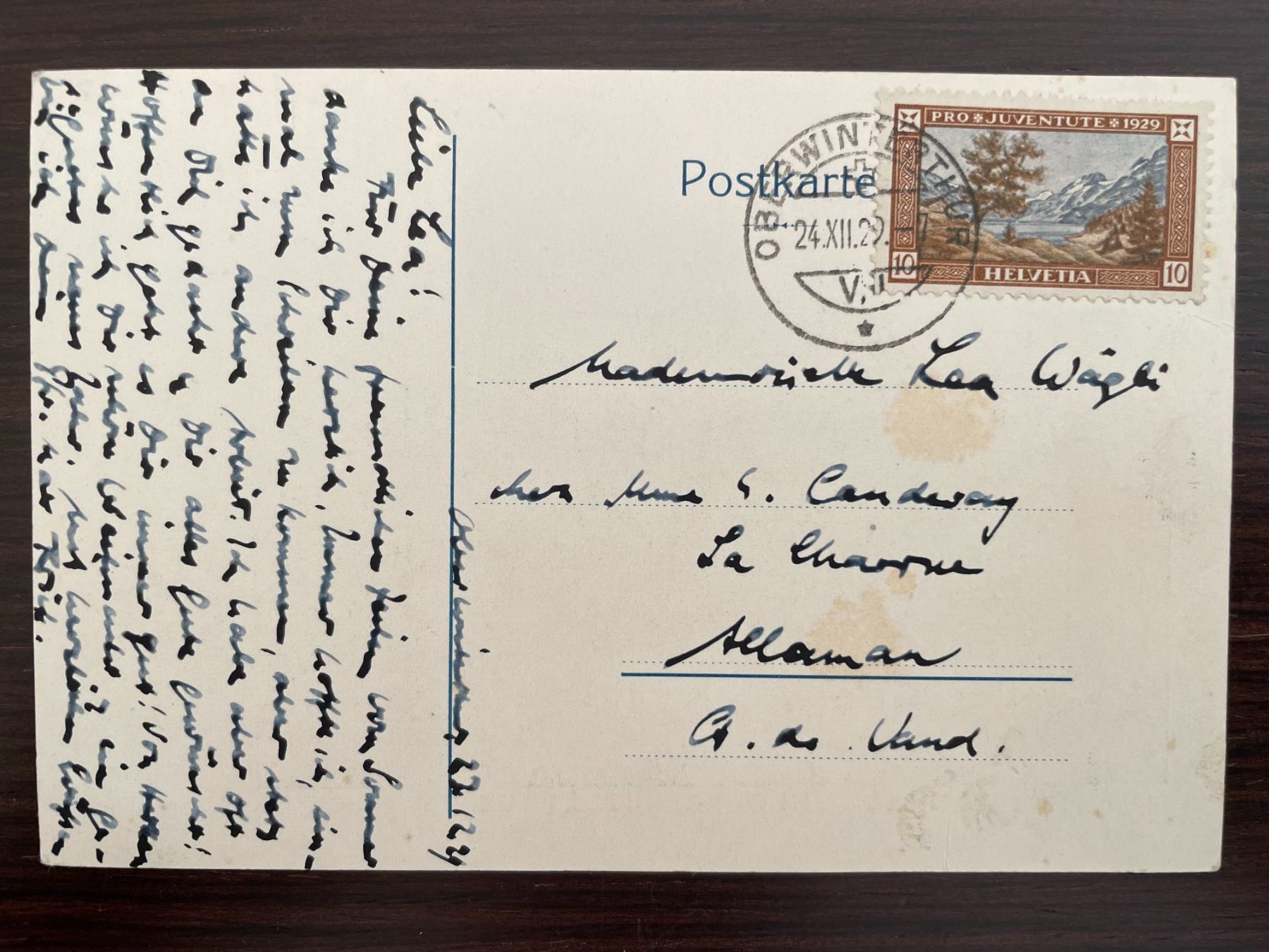 Cartoline postali: OBERWINTERTHUR Kirche, 2 Ansichtskarten – Usato da Wald ZH venduto da TLILEF 2