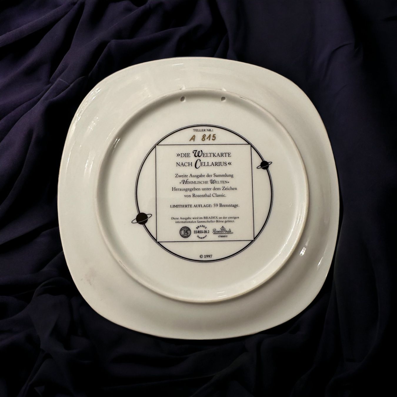 Rosenthal Piatti: Rosenthal Sammlung "Himmlische Welten". 4 Teller . – Usato da Mettmenstetten venduto da Georginax 5