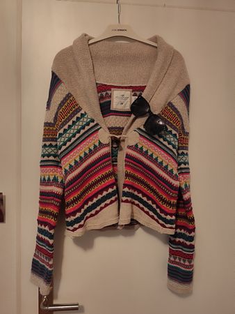 Damen Strickjacke farbig Grösse M H&M + Sonnnebrille