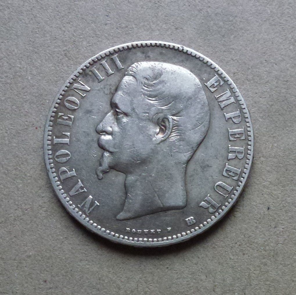 Toutes les monnaies: Frankreich ++ 5.- Francs 1855 – D'occasion à Walkringen par Casablanca777 1