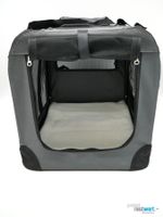 FEANDREA Haustier-Transportbox Grau Grösse M