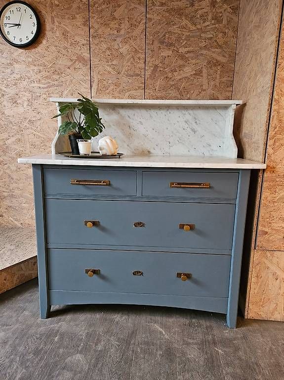 Commodes: Neu restaurierte Kommode mit Marmor – D'occasion à Buttisholz par yvo_mpn5 4