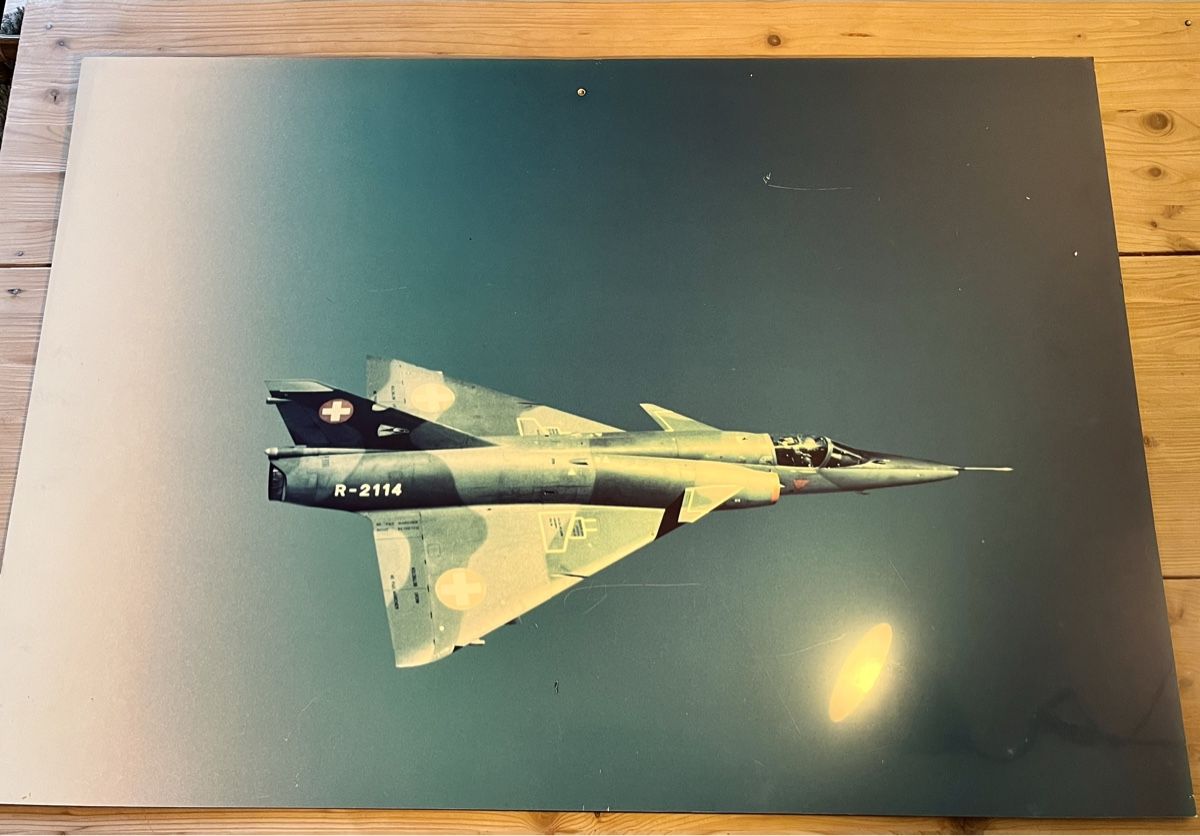 Foto & Immagini: Mirage 3 Poster der Schweizer Armee auf Metall – Usato da Ottikon venduto da san_w99n 1