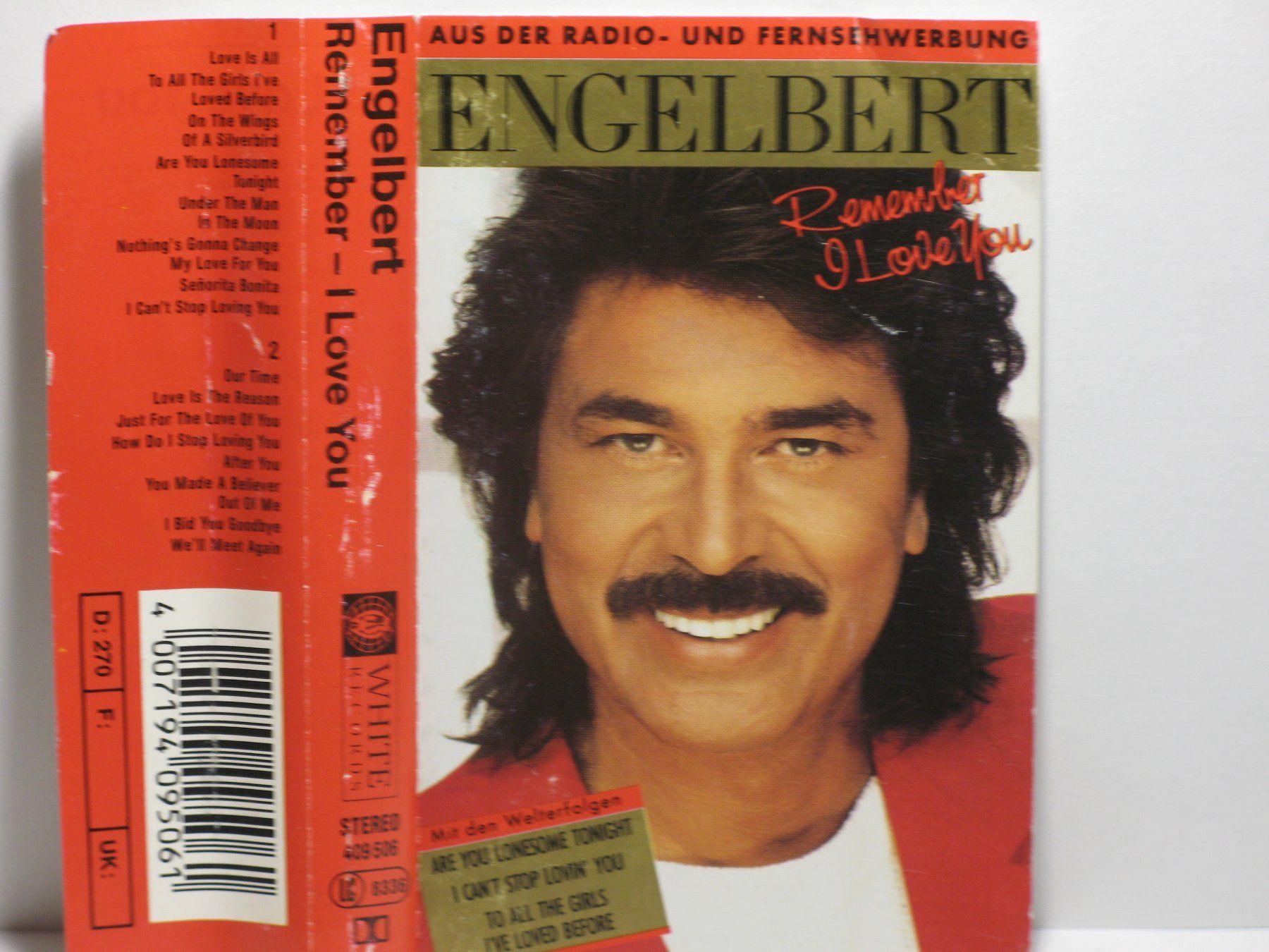 Musicassette: ENGELBERT  Remember   - I Love You – Usato da Langnau i. E. venduto da gf2_29jt