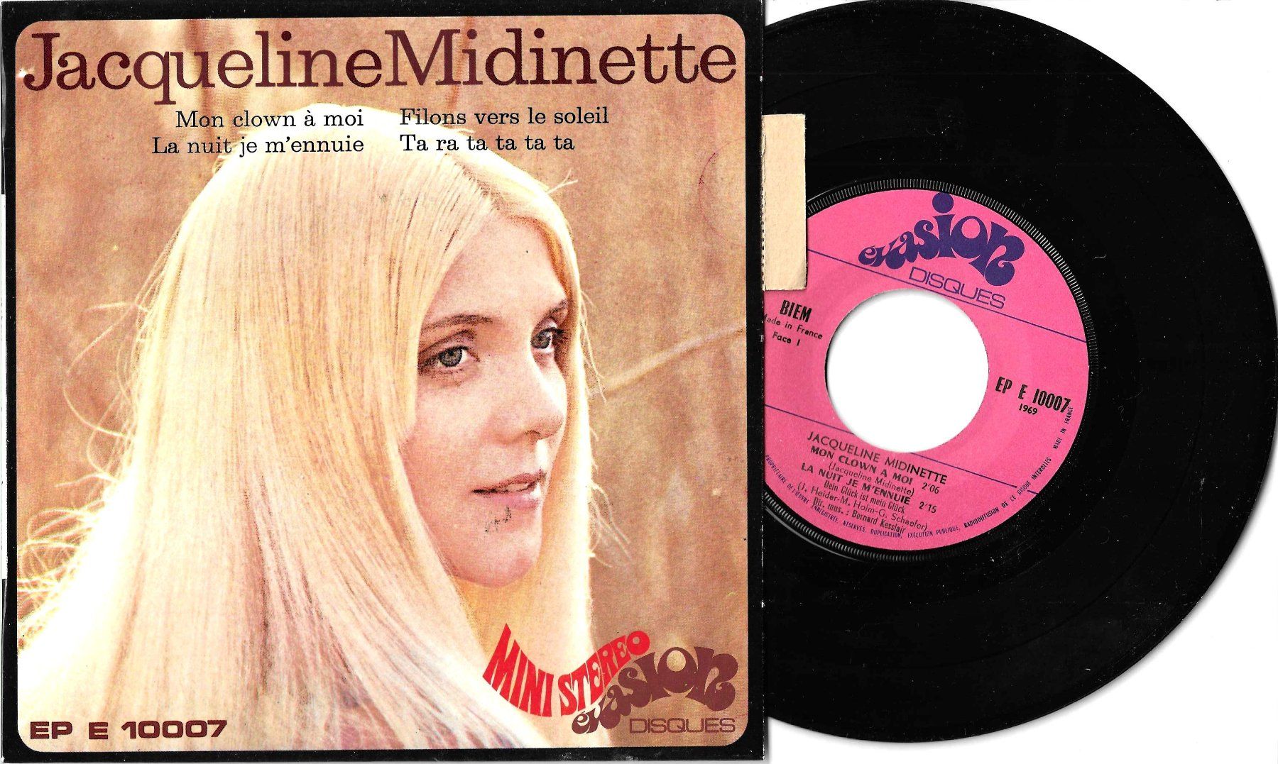 Dischi in vinile: Jacqueline Midinette EP - Mon clown à moi – Usato da Savagnier venduto da Ne2065