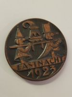 Fastnachtsplakette 1923 Metall Anstecknadel gebraucht