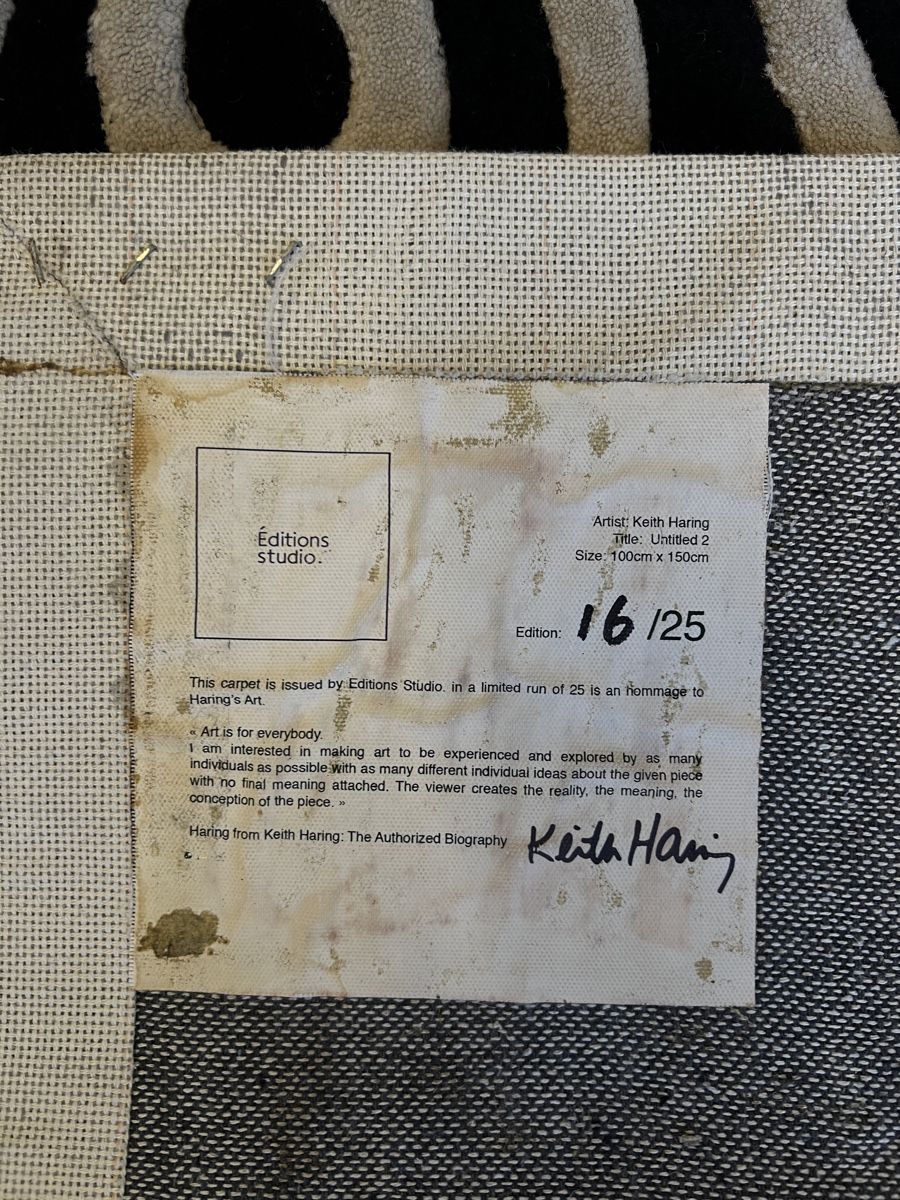 Teppiche: Rare tapis Keith Haring – Gebraucht aus Vétroz von Chrisbad60 1