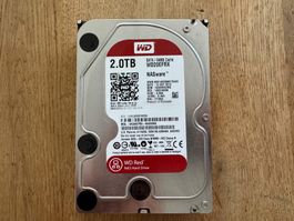 2x WD Red NAS Hard Drive 2.0TB WD20EFRX - Top Zustand!