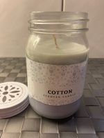 Duftkerze im Glas, hellblau, Cotton, neu & ungebraucht!