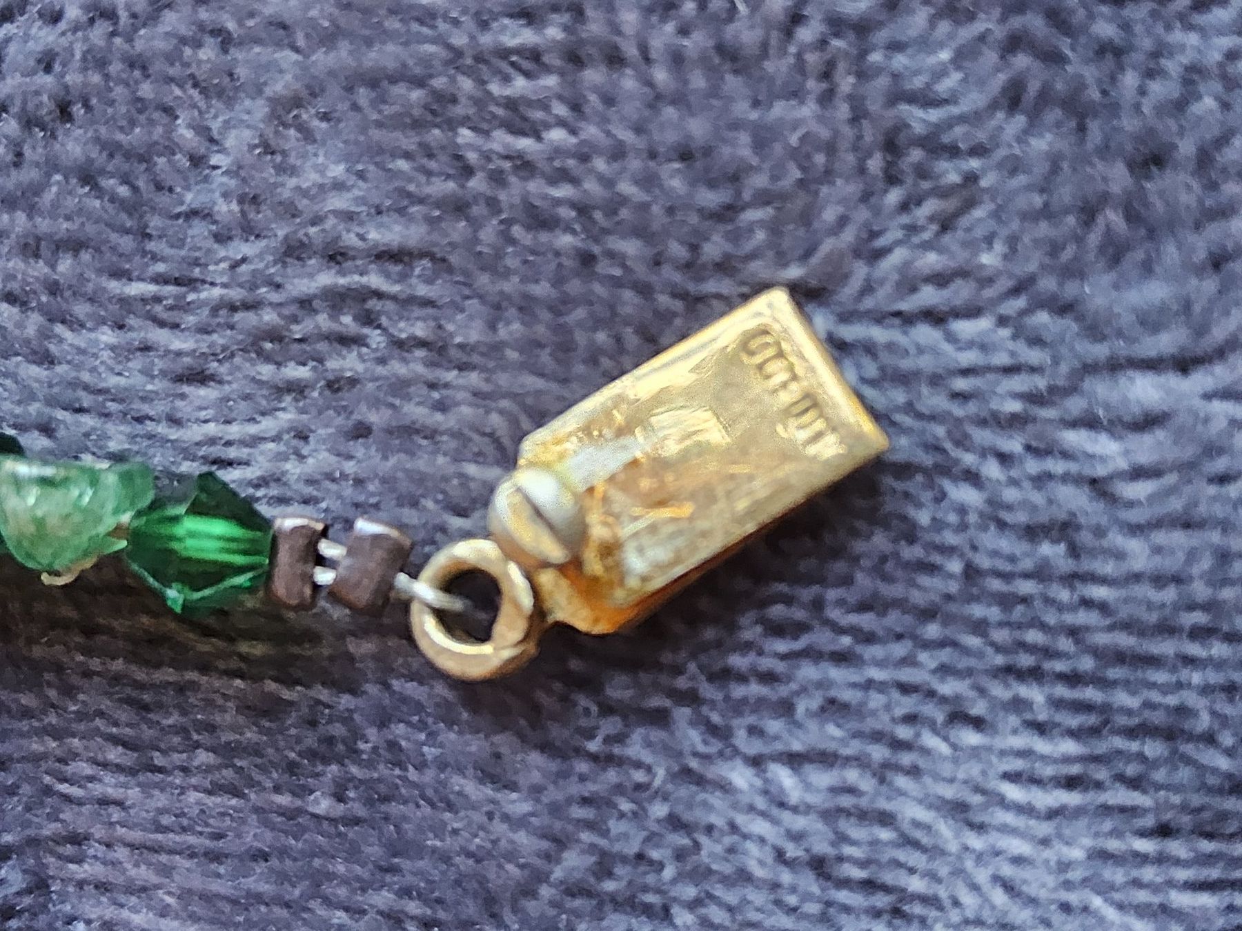 Catenine: Jadeite/Glas Collier Halskette mit Silber Verschluss – Usato da Zürich venduto da SciTec 4