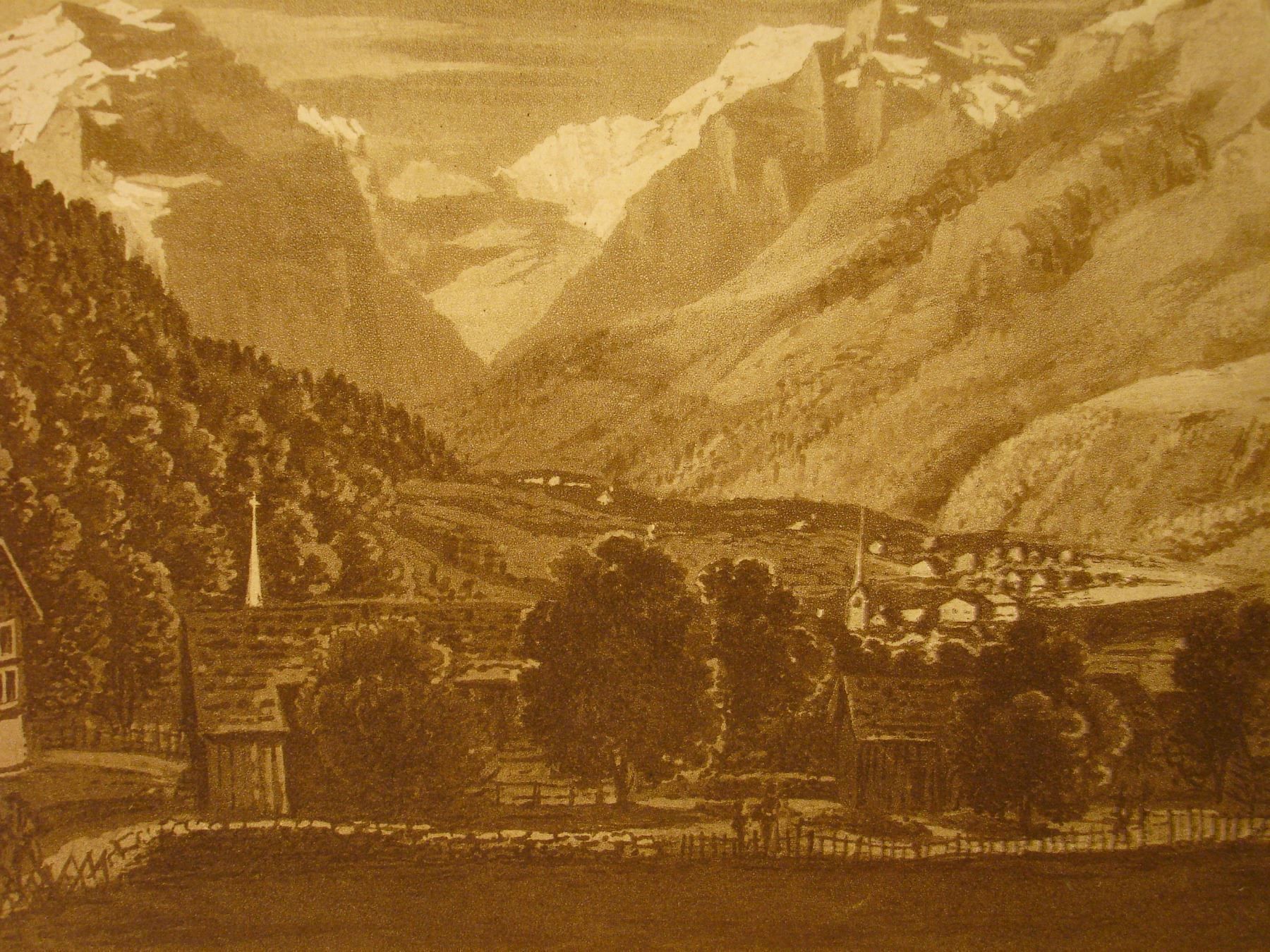 Stiche: LINTHAL, AQUATINTA UM 1850 – Gebraucht aus Grüningen von Kartensammler 2