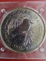 Australien 1990 5 Dollar 1 Unze Silber 0.999  *Kookaburra*