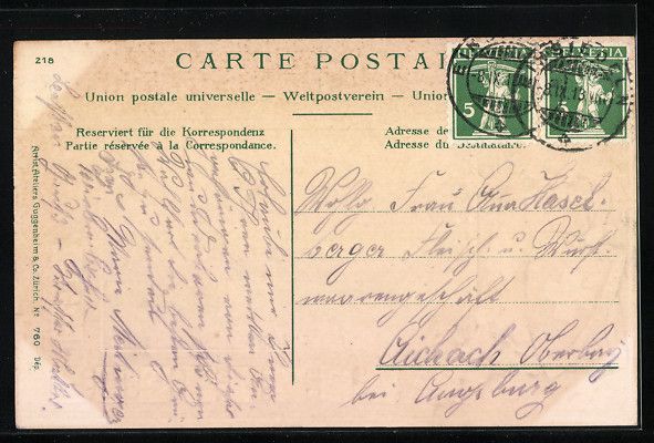 Cartoline postali: Präge-AK Einsiedeln, Totalansicht, Helv – Usato da Berlin venduto da bartko-reher 1