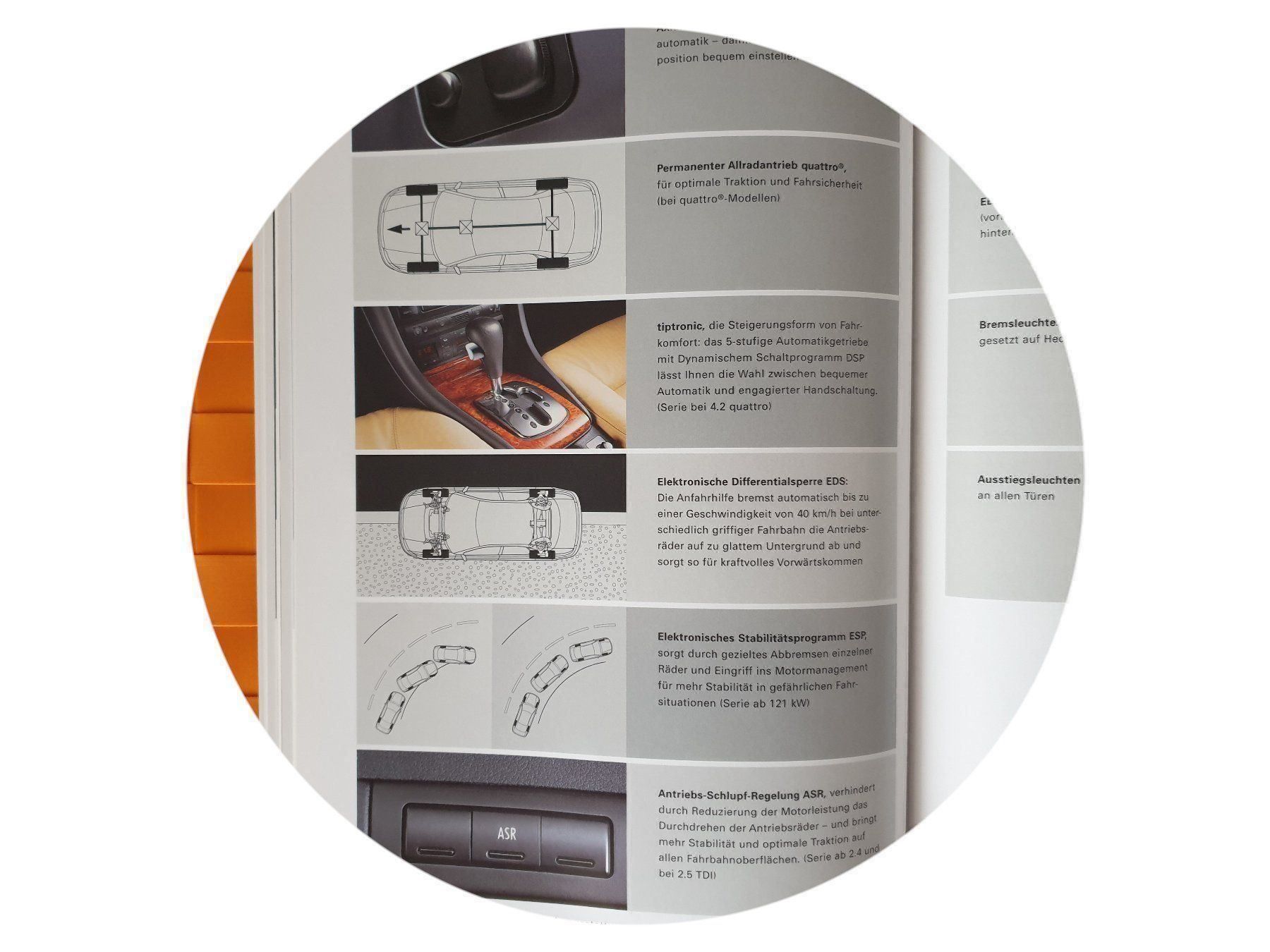 Documenti: AUDI A6 C5 1999 - Prospekt / Katalog – Usato da Viganello venduto da CARLiteratur 5