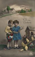 Antike Osterkarte, "Fröhliche Ostern", gel. Safenwil 1930