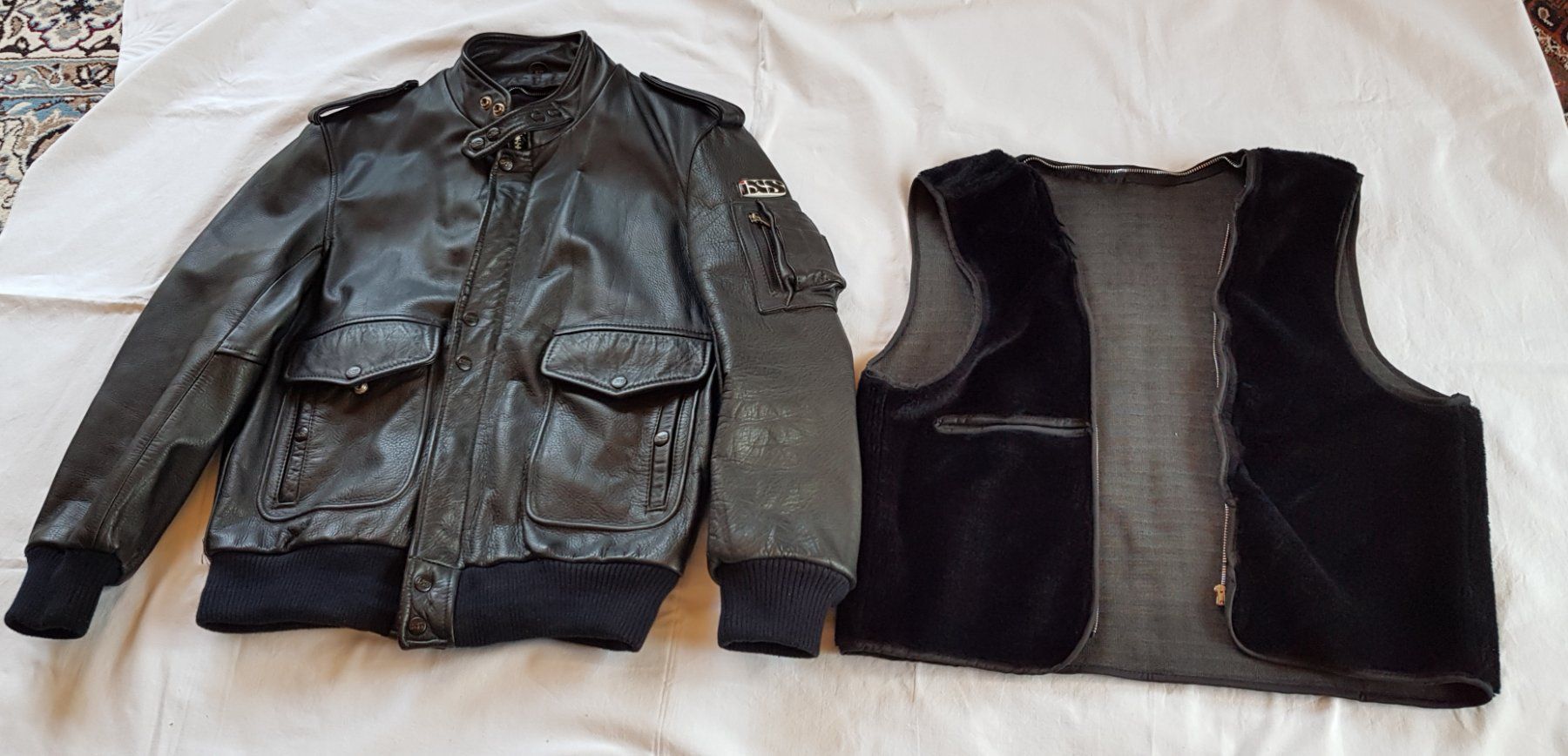 Giacche: Schöne warme Leder Motorradjacke – Usato da cazis venduto da meeroo12