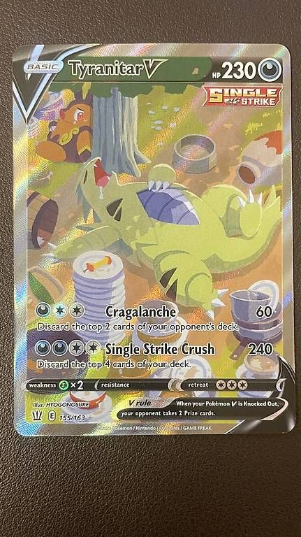 Pokémon Sammelbilder & Trading cards: Pokemon Tyranitar V Alt Art – Gebraucht aus Oetwil am See von Push_Pull_Leg
