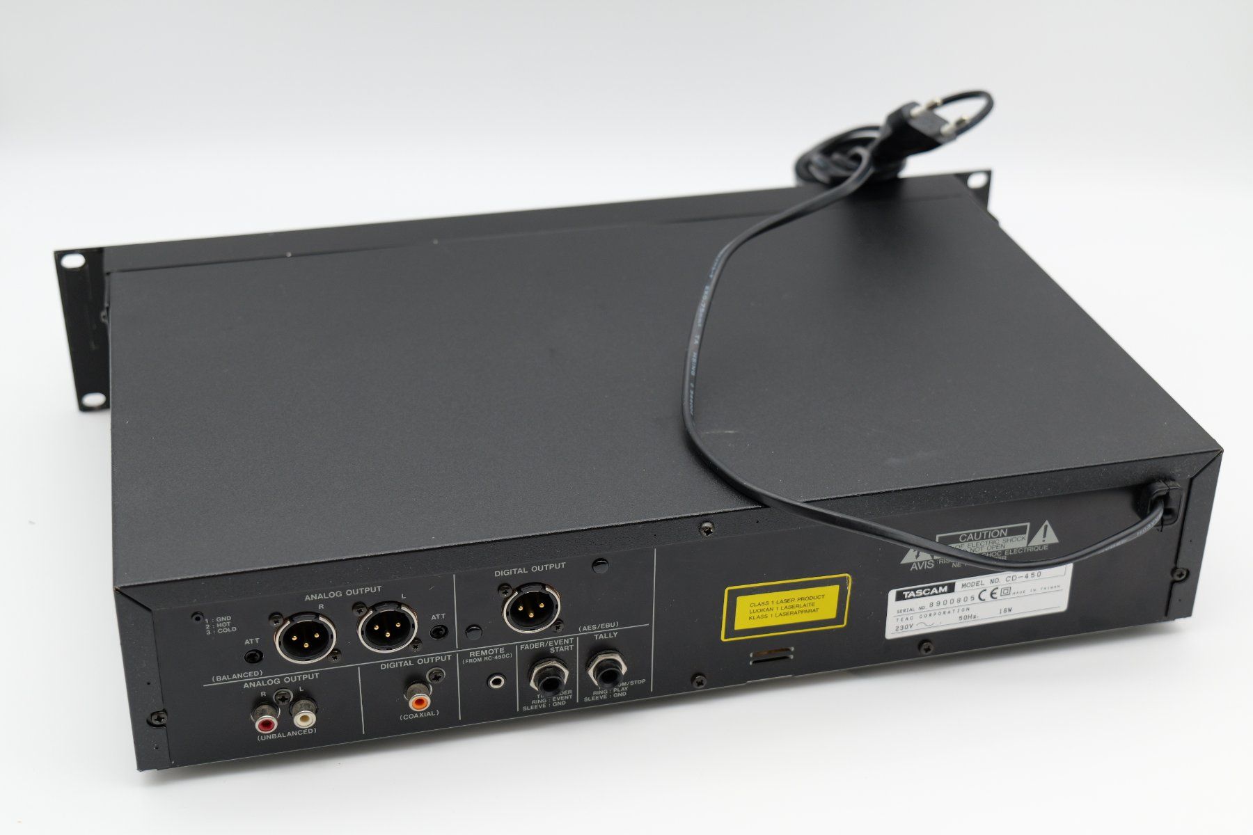 Tascam Sistemi audio & multimediali: Tascam CD-450 Advanced Single Tray CD Player lettore CD – Usato da Carona venduto da gamuffo 4
