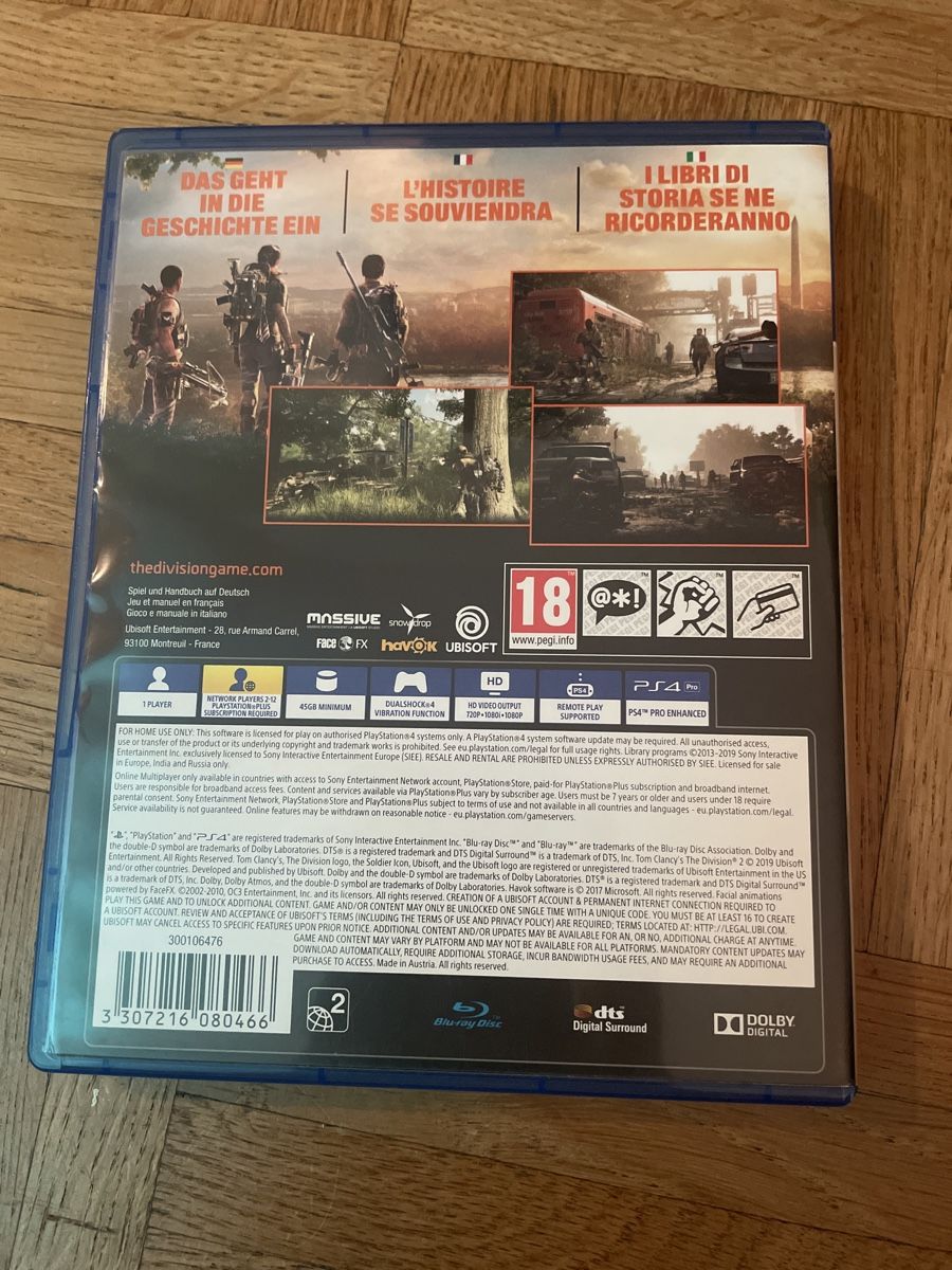 Sony Spiele: The Division 2 PS4 Spiel Top Zustand – Gebraucht aus Grub AR von Jamalongo 1