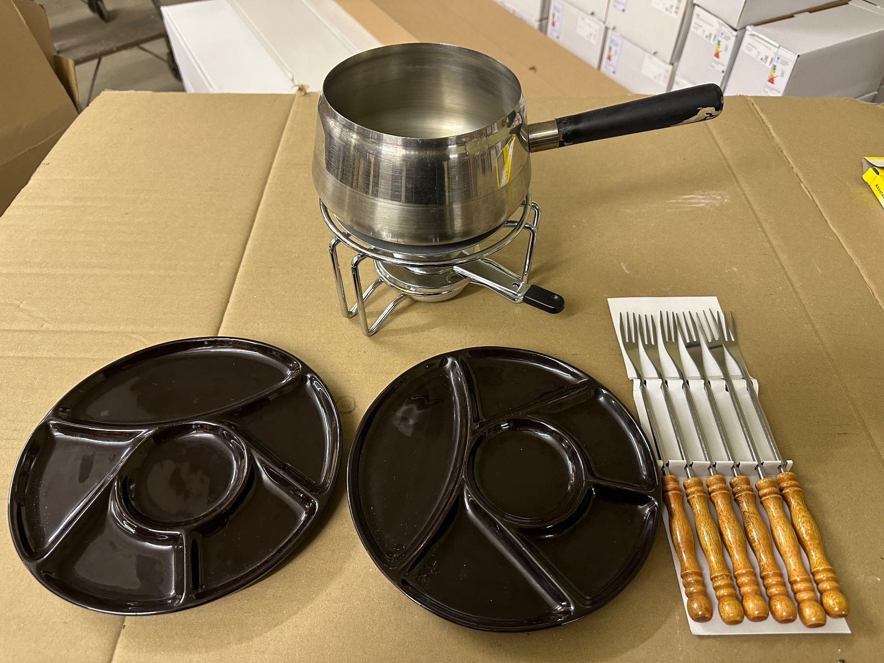 Geschirrsets: Fondue-Set – Gebraucht aus Necker von liq24