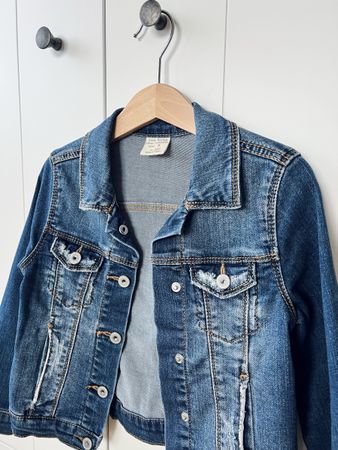Zara 110 Jeansjacke Jacke blau
