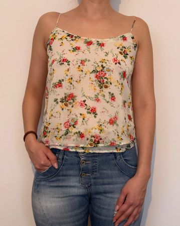 Mango Sommer Top, Gr. XS, Blumenmuster