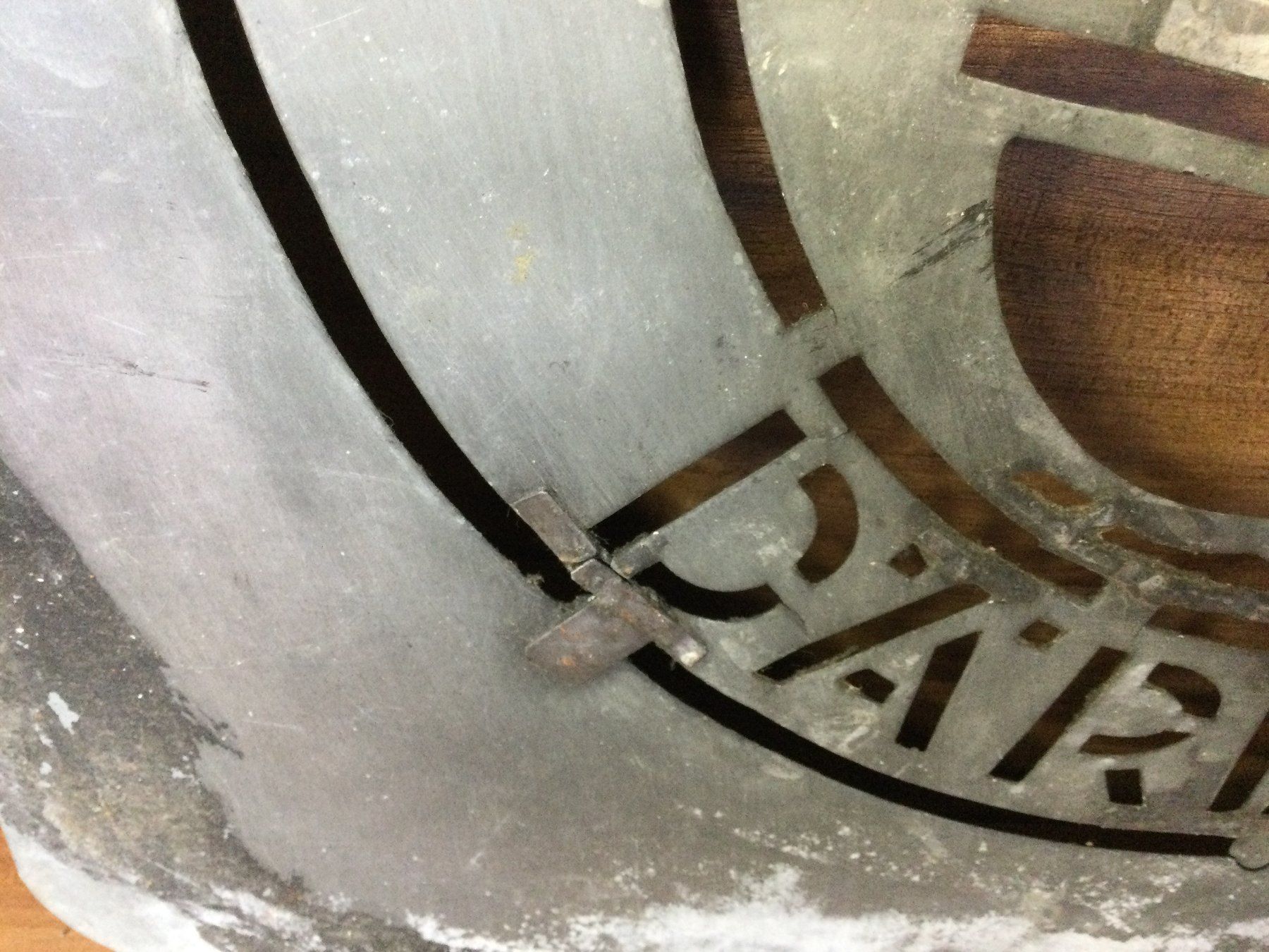 Schilder: Antike Schablone Cement-Werke Därlingen – Defekt aus Wangen SZ von kuriosum12 5
