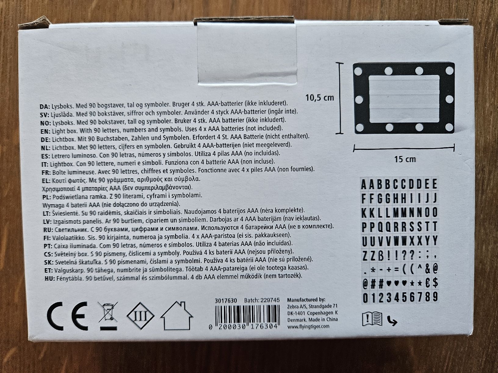 Tutte le decorazioni: Lichtbox mit Buchstaben & Symbolen, neu! – Nuovo (secondo la descrizione) da Bremgarten b. Bern venduto da Lexy05 1