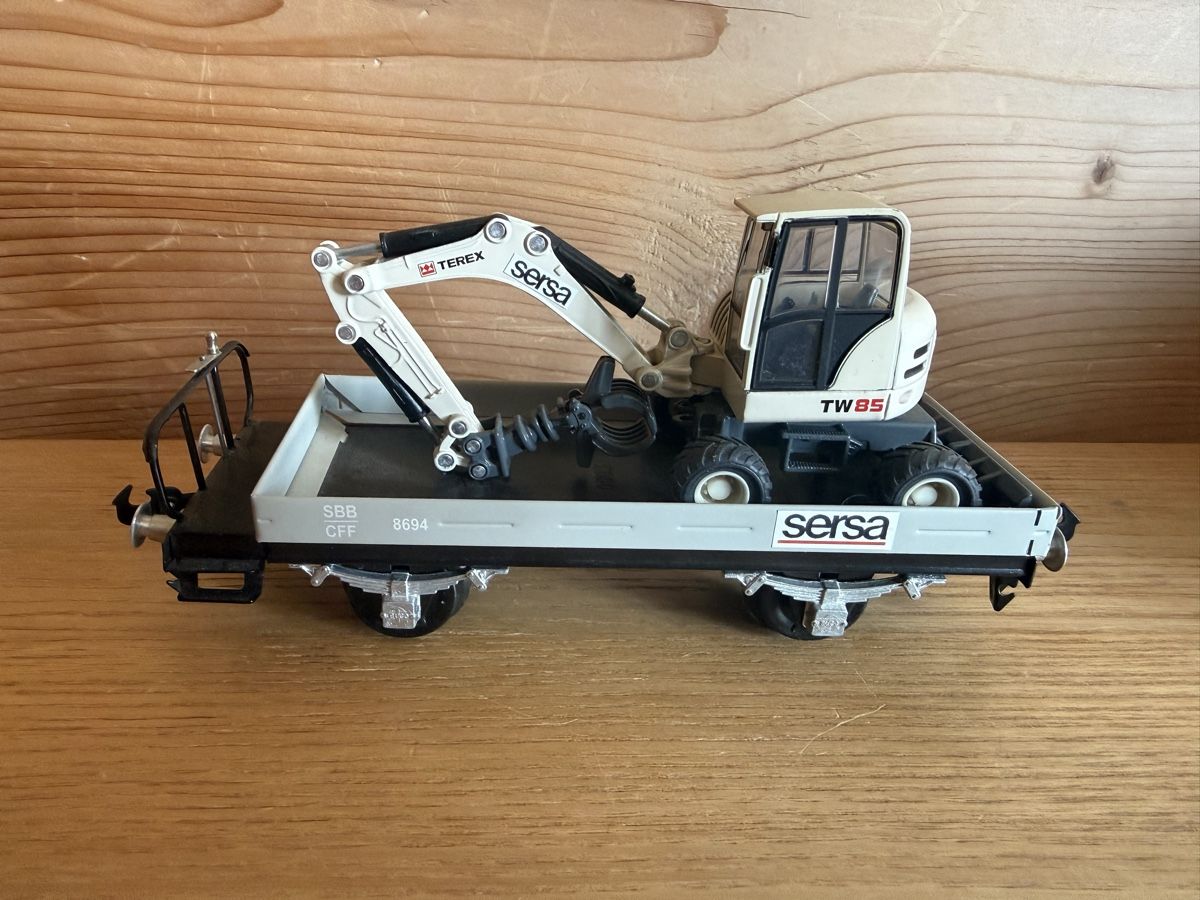 Buco Modellini di ferrovie: BUCO Baggerwagen Sersa 8694/1 Spur 0 – Usato da Amden venduto da vipernatter 3