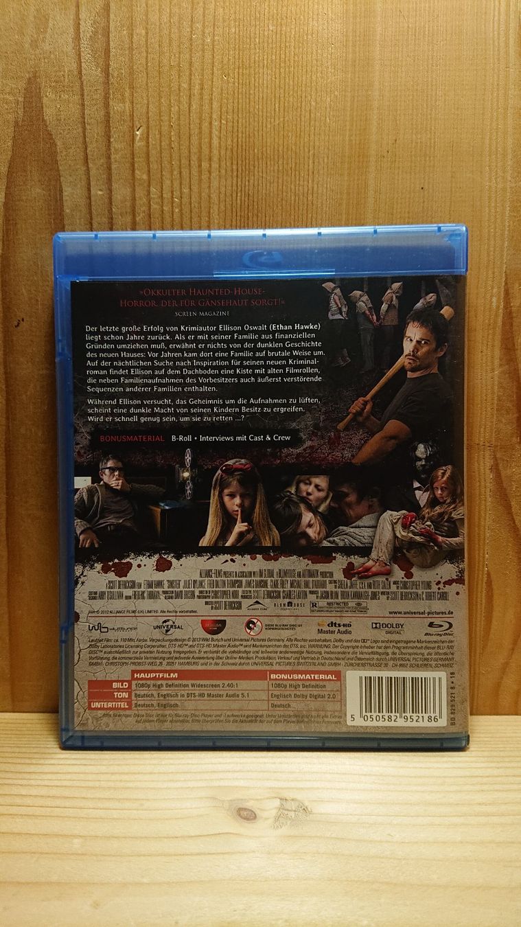 Tous les DVDs: SINISTER Blu-Ray – D'occasion à Wilderswil par Exebub 1