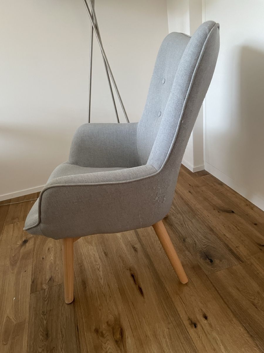 Sessel: Grauer Sessel im skandinavischen Design – Gebraucht aus Zufikon von Mlaue 1