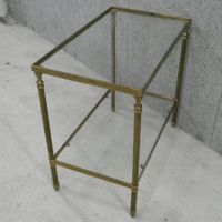 Luxuriöser Konsolentisch - Messinggestell - Glas (MA190)