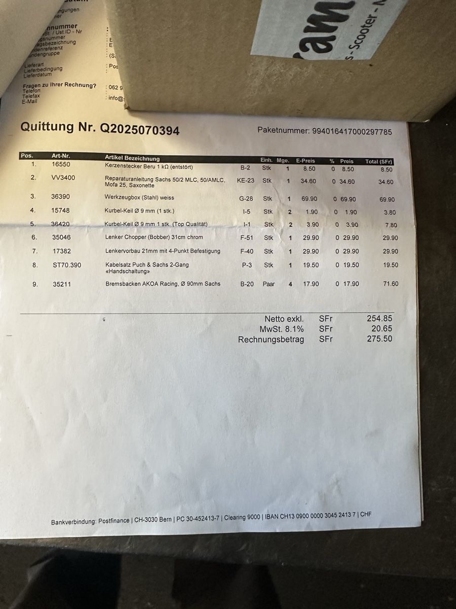 Sachs Ciclomotori: SACHS 502   2 gang – Usato da Zumholz venduto da Gotterong 7