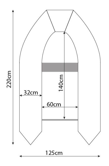 Boote: Dinghy / Schlauchboot / Beiboot mit Luftboden mit Rudern – Gebraucht aus Worben von Dkkk 2