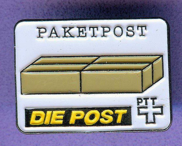 Plaketten & Abzeichen: PTT   Die Post  PAKETPOST – Gebraucht aus Winterthur von Sammleroase