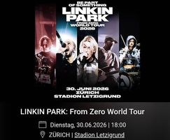 1x Linkin Park Sitzplatz Tickets 2. Reihe | Zürich 30.06.26